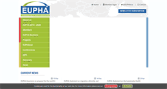Desktop Screenshot of eupha.org